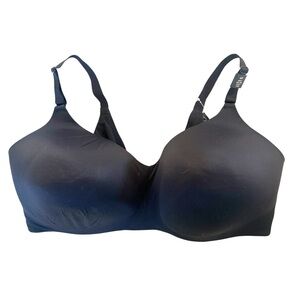 Torrid Wire-Free Lightly Lined Smooth Bra Rich Black Size 42F NWT